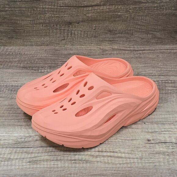 Hoka One Ora Recovery Mule Men's Size 9 Women's Size 11 Papaya Slip On Sandals - Picture 7 of 9